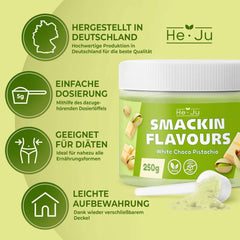 He-Ju, Polvere al gusto di cioccolato bianco e pistacchio, 250 grammi Naty Shop Flavours