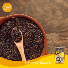 RISO Q | Riso colloso nero a grani lunghi dalla Thailandia | Aromatico con delicato sentore di nocciola | Ideale per dessert al curry, sushi e mochi | 1x1 kg