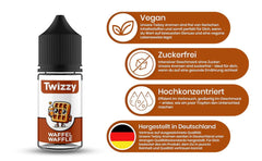 Aroma Alimentare Twizzy Waffle - 30 ml - Aroma intenso - Ideale per dolci Arome Naty Shop
