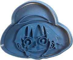 Inspirație pentru tăietoare de biscuiți Luffy One Piece, albastră