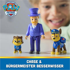 PAW PATROL Hero Pups - Set di action figure con 1 personaggio di cane inseguitore, 1 personaggio di gatto del caos e 1 personaggio di sindaco saccente, giocattolo adatto per action figure di età superiore a 3 anni Naty Shop