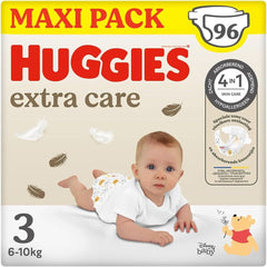 Pannolini Huggies Extra Care, taglia 3 (4-9 kg), conf. da 96 Pannolini Mamma e Bambino Naty Shop