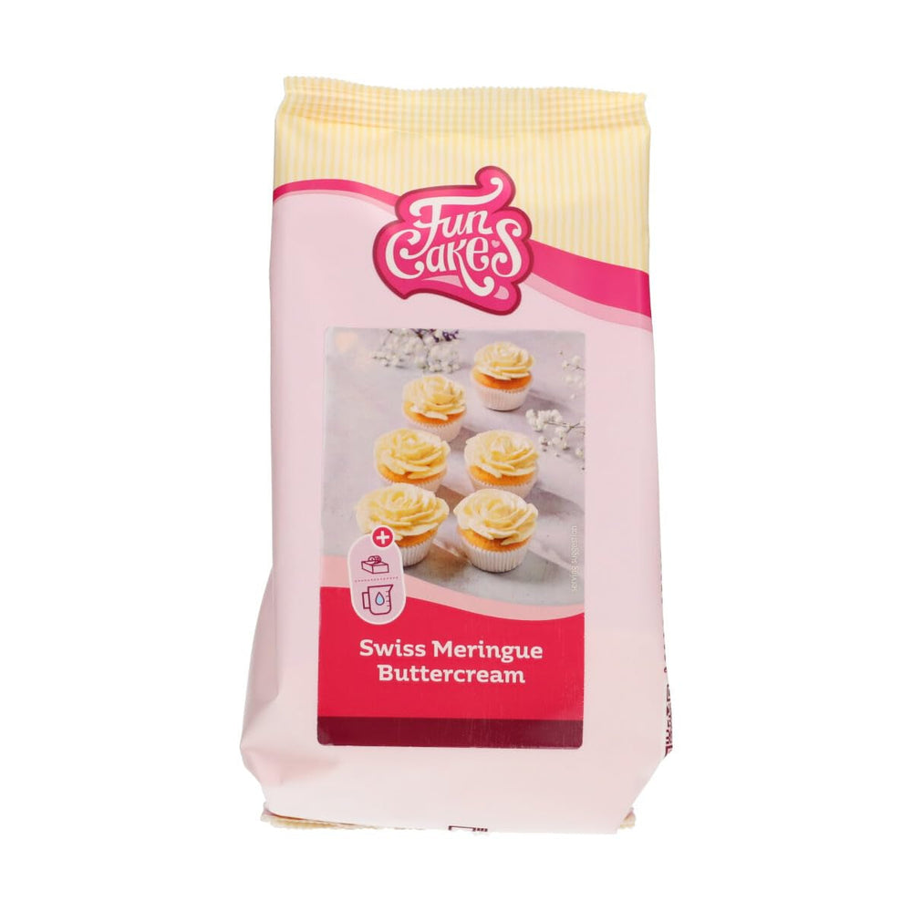 Funcakes Mix Für Schweizer Baiser Buttercreme: Einfach Zu Berübenen, Cremig, Perfekt Zum Dekorieren, Abdecken Und Füllen Von Kuchen, Belag Auf Cupcakes. 400 G. Miscela per panificazione e cucina Naty Shop Titolo predefinito