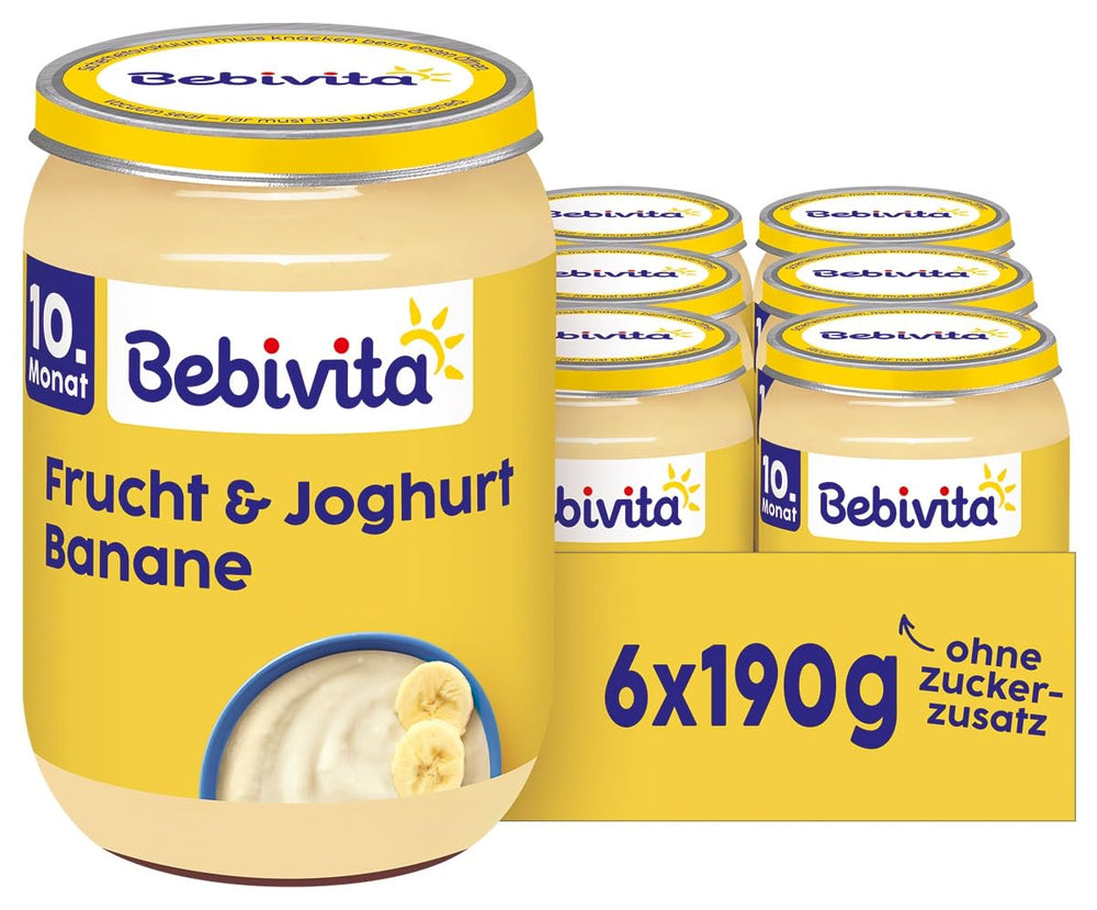 Banane con frutta e yogurt, 190g, conf. da 6 (6x190g)