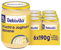 Banane con frutta e yogurt, 190g, conf. da 6 (6x190g)