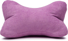 Gözze - Pernă de citit Capri, pernă de gât cu aspect fin de catifea reiată, pernă de citit și relaxare pentru gât și spate, 40 x 25 cm - Liliac