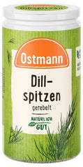 Ostmann Gewürze - Dillspitzen gerebelt | Ideale per insalata di patate, piatti di pesce e salsa alla senape 12,5 g in der Streudose