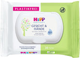 Salviette umidificate morbide HiPP Baby per viso e mani, confezione da 12 (12 x 20 pezzi)