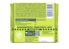 Ritter Sport Pistacchio, cioccolato al latte con fini pezzetti di pistacchio, un classico del cioccolato, perfetto da spuntino e da gustare, un'ottima idea regalo, 12 barrette x 100g