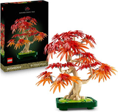 LEGO Botanicals Acero rosso giapponese - Albero bonsai - Kit di piante artificiali con foglie rosse e arancioni, più ciotola - Decorazioni per la casa - Idea regalo per adulti - 10348 Set da costruzione Besuche den LEGO-Store Titolo predefinito