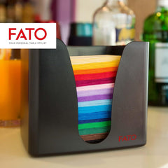 - Șervețele de hârtie de unică folosință, ideale pentru aperitive și cocktailuri, pachet cu 100 de șervețele, dimensiune 24X24, pliate 4 ori, 2 straturi, culoare roșu, 100% hârtie din celuloză pură, certificat Fsc