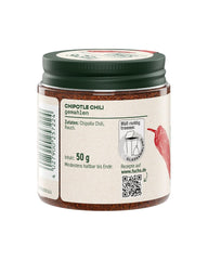 Fuchs Gewürze - Chipotle Chili gemahlen | Rauchiges Chilipulver | Peperoncino in polvere di qualità Premium 50 g im wiederverschließbaren Gewürzglas
