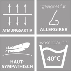 Set biancheria da letto Traumnacht Green - Trapunta per tutte le stagioni 135X200 cm + Cuscino 80X80 cm, resistente con rivestimento in microfibra, prodotto secondo gli standard di qualità tedeschi. Piumini e trapunte Naty Shop