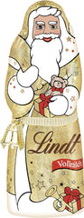 Lindt Santa Glamour, cioccolato al latte, nuovo design, 1 confezione (18 x 125 g)