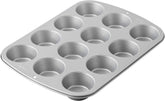 Wilton 03-3118 Stampo per cupcake/muffin, ricetta destra, antihaft, 12 vertiefungen, Grau Stampi e teglie Naty Shop
