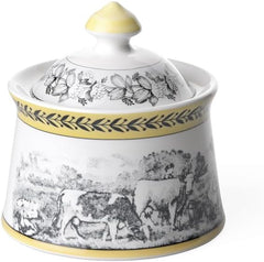 Villeroy & Boch – Audun Ferme Zuckerdose 300 Ml Weiß/Bunt, Spülmaschinenfest, Mikrowellensicher, Dose, Frischhaltedose, Vorratsdose, Box, Süßigkeiten Aufbewahrung, Pralinenbox, Premium Porzellan