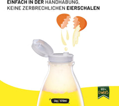 Marca di albume d'uovo liquido - 6x1kg Proteine naturali al 100%.