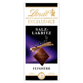 Lindt Excellence Sweet Salted Wood - Tavoletta Cioccolato Fondente 100g - Gusto Intenso Di Cacao