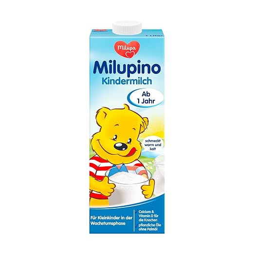Latte Milupino pronto da bere (6X1L), da 1 anno, per bambini piccoli in fase di crescita Naty Shop