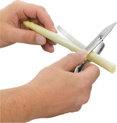 WMF Gourmet curățător de sparanghel 17 cm, oțel inoxidabil Cromargan Peeler Naty Shop