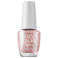 Oja OPI Nature Strong este Rose Gold – oja de lungă durată cu o formulă vegană, inovatoare, care conține ingrediente naturale – pentru unghii strălucitoare, de un roz auriu.