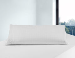Savel, pernă anti-stres cu capac dublu, fermitate medie, 105 X 40 Cm Perne standard Naty Shop Alb 40X105Cm