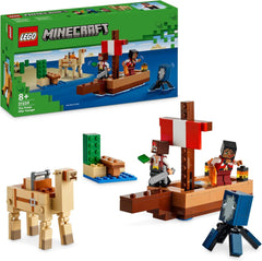 LEGO Minecraft Il Viaggio sulla Nave Pirata Calamari e Cammello Figura del Pirata Giocattolo di Costruzione di una Nave Gioco di Ruolo Regalo per Ragazzi e Ragazze di 8 Anni 21259 Set di Costruzioni Besuche den LEGO-Store Titolo predefinito