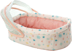 Stella Collection Weiches Babypuppenbett mit abnehmbarem Baldachin und Handy für 30.48 cm bis 38.1 cm Babypuppen, Klein