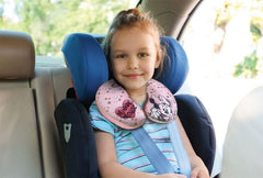 Tataway in Viaggio SI Cresce - Pernă de călătorie Disney Minnie Mouse | Material catifelat moale | Lavabil manual 30° | Umplere cu microperle | Scaun pentru copii potrivit de la 3 ani, Roz, mărime unică, catifea Perne calatorie Naty Shop