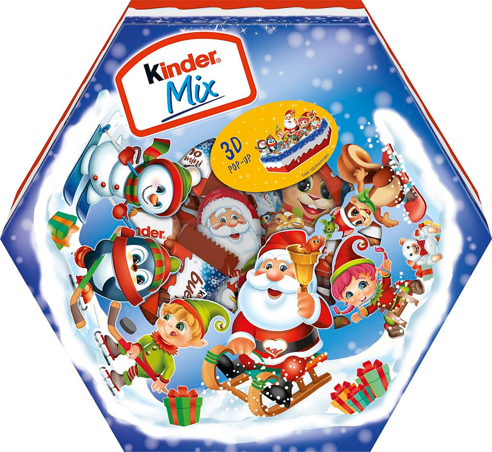 Piatto natalizio Kinder Mix - deliziose specialità al cioccolato della linea Kinder - 143g