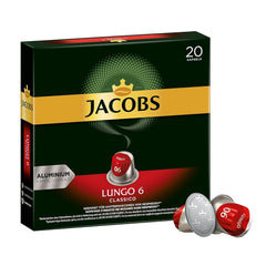 Kaffeekapseln Lungo Classico, Intensität 6 von 12, 10 x 20 Getränke & Kaffeekapseln Krönung Crema, 200 Nespresso kompatible Kapseln, 10er Pack, 10 x 20 Getränke, 1040 g