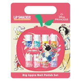 Set smalti per unghie Big Apple Snow White Lip Smacker 9 pezzi Set smalti per bambini con asciuga unghie elettrico Smalti per unghie Disney Princess Regali per bambini