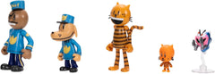 Set multipack di action figure del film Dog Man di Jakks Pacific, include figure mobili da 6 cm: giocattoli ispirati al film, Lil Petey, Petey, Chief e Flippy! Action figure del Naty Shop