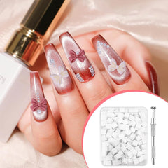 Nagelkunst Schwammpinsel,100 Stück Nail Art Schwämme Mit Metallgreifer,Nagels Zubehör Sponge,Nagel Pinsel,Maniküre Zubehör Für Nägel,Um Eine Vielzahl Von Gradient Nail Art Patterns Zu Erstellen