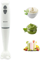 Stabmixer Elektrischer 250 Watt, Edelstahl-Mixer Mit Abwaschbarem Stiel, Pürierstab Für Sauce, Püree, Babynahrung, Suppe, Smoothies Kitchen Naty Shop