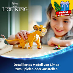 LEGO ǀ Disney Simba, il cucciolo del re leone, giocattolo da costruzione per bambini, playset fantasy con la figura del leone, fantastica idea regalo per ragazze e ragazzi dai 6 anni, giocattolo per bambini 43243 Set da costruzione Beuche den LEGO-Store