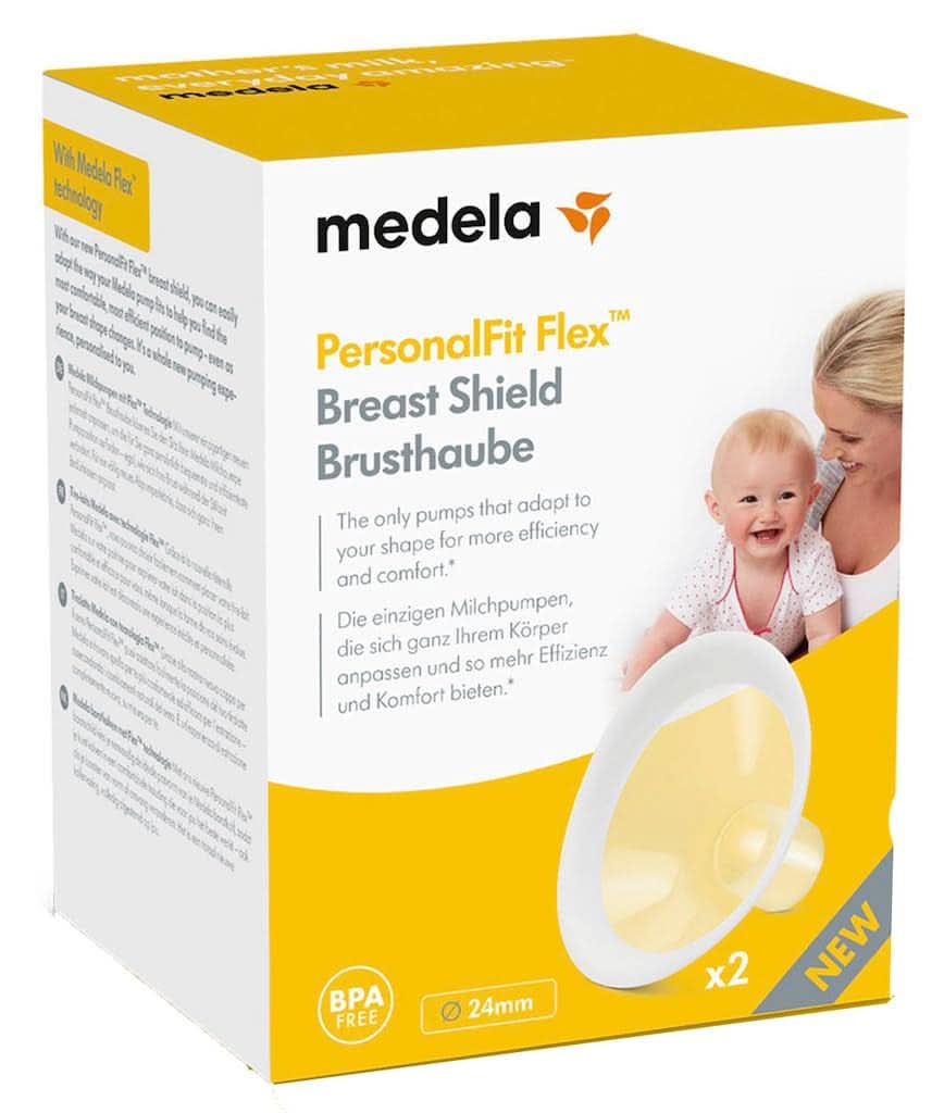 Coppe per il seno Medela Personalfit Flex - Più latte e più comfort Accessori Alimentazione e Allattamento Bebe Naty Shop 24 Mm