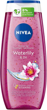 NIVEA Waterlily & Oil, Gel de duș cu parfum proaspăt de nufăr, pH neutru, 250 ml Duș și baie Naty Shop 250 ml Ulei de nufar