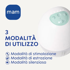 Tiralatte doppio MAM Move, portatile, 3 modalità di funzionamento e 5 livelli di intensità Accessori Alimentazione e Allattamento Bebe Naty Shop