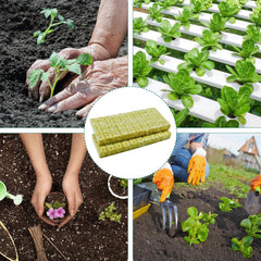 100 pezzi Steinwolle Anzucht Würfel 2.5x2.5x2.5CM Rockwool Cube Anzuchtmatte Steinwolle Anbau Hydrokultur Umpflanzen für Bodenlose Anzucht Setzlinge Stecklinge Klonpflanzen