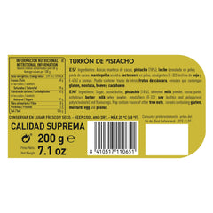 Torrone artigianale al cioccolato e pistacchio, 200g, consistenza cremosa, qualità superiore, ingredienti pregiati, gusto autentico, il torrone più costoso del mondo