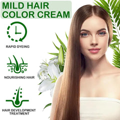 Șampon pentru vopsirea părului negru, culoare semipermanentă pentru părul gri Vopsea pentru par Naty Shop