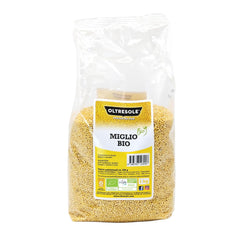 Miglio biologico 1 kg, cereali biologici ricchi di fibre e minerali, chicchi di miglio giallo da consumo, confezione ideale per la famiglia