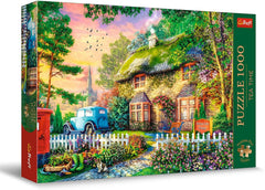 Trefl Premium plus Quality - Puzzle Tea Time: Case Stoney Lane - 1000 pezzi, Serie di immagini dipinte nostalgiche, Abbinamento ideale dei pezzi, Per adulti e bambini dai 12 anni Puzzle Naty Shop Titolo predefinito