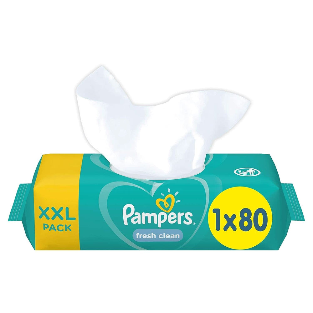 Pampers, Fresh Clean, 80 salviette Salviettine Umidificate Baby Naty Shop