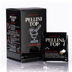 Pellini Caffè, Espresso Pellini Top 100% Arabica - 6 Packungen mit 18 Pads (6x126 g, insgesamt 108 Pads)