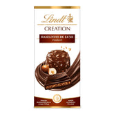 Lindt Creation Hazelnut De Luxe Bar - Cioccolato fondente con nocciole croccanti in un ripieno cremoso