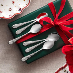 Villeroy & Boch - Toy'S Delight set cucchiaini caffè 6 pezzi Silver Platinum, lavabili in lavastoviglie Kitchen Naty Shop