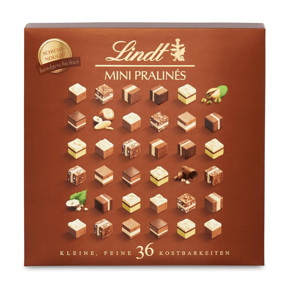 Lindt Cioccolato - Mini Praline Al Torrone, 165 grammi, scatola da 36 praline Naty Shop Cioccolatini 165 G Torrone