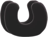 Față de pernă neagră, pachet dublu, perfectă pentru pernele de gât ANDAR, bumbac maco (jersey dublu), fără călcare și uscare cu tambur, set de 2 fețe de pernă cu fermoar, certificat Oeko-Tex Perne ortopedice cervicale Naty Shop Negru